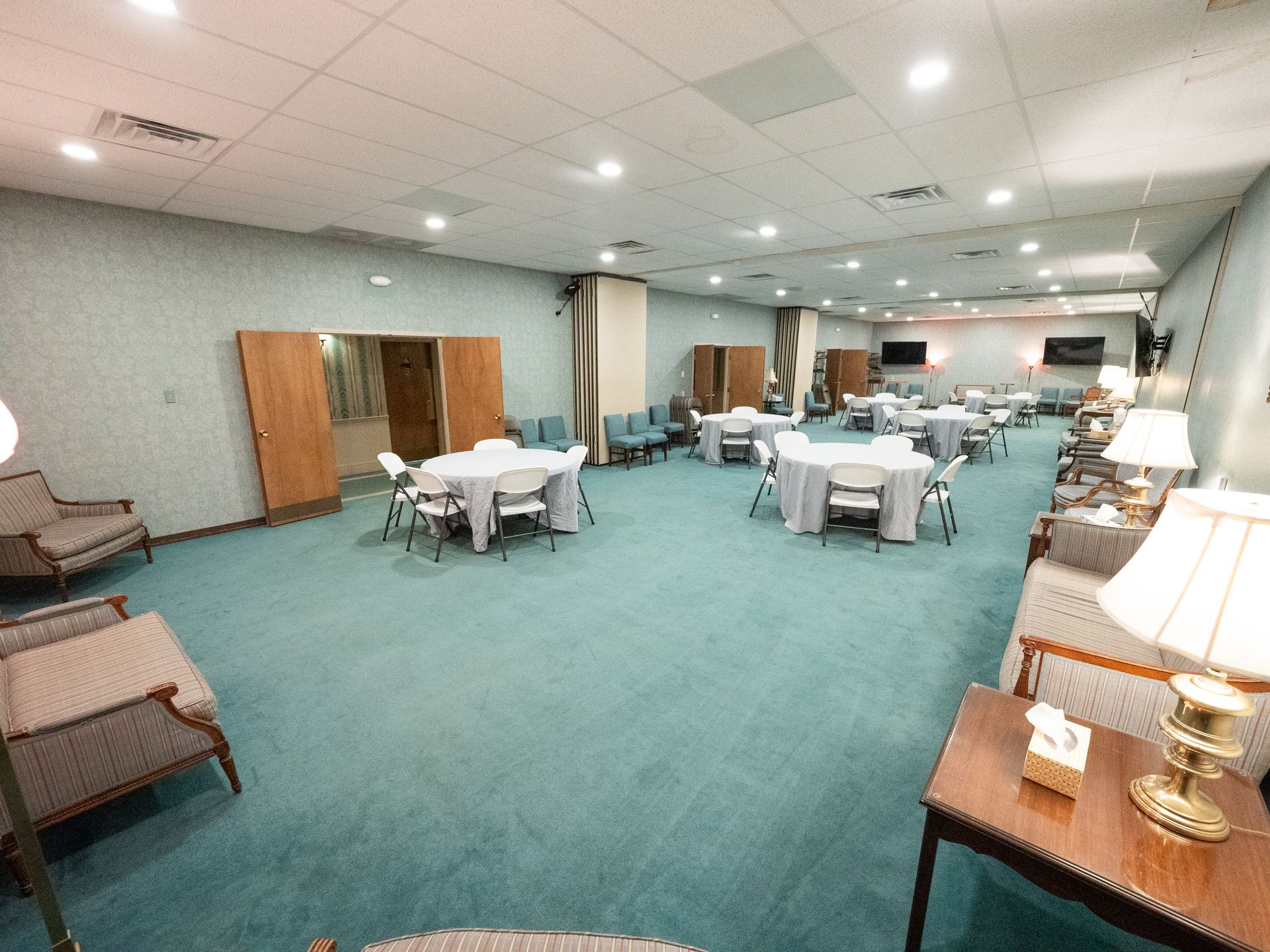 Reception area at Lee Funeral Home's Clinton Location