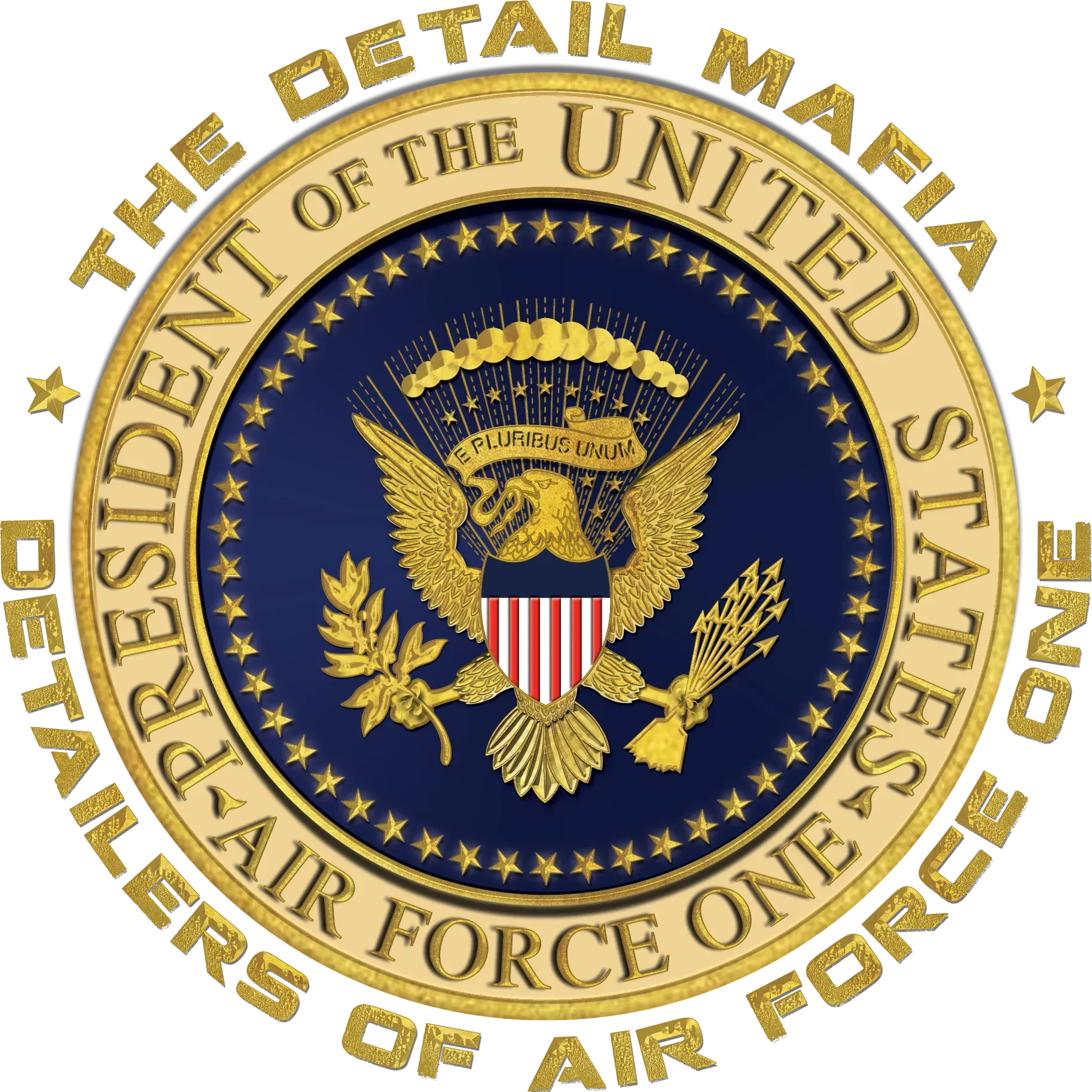 Seal of the 78th Air Force One Detachment with the U.S. presidential seal at center and gold text around the edge