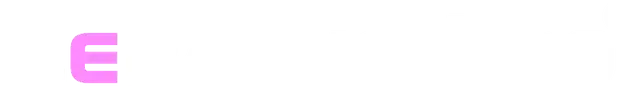 Pink letter “E” on a white background.