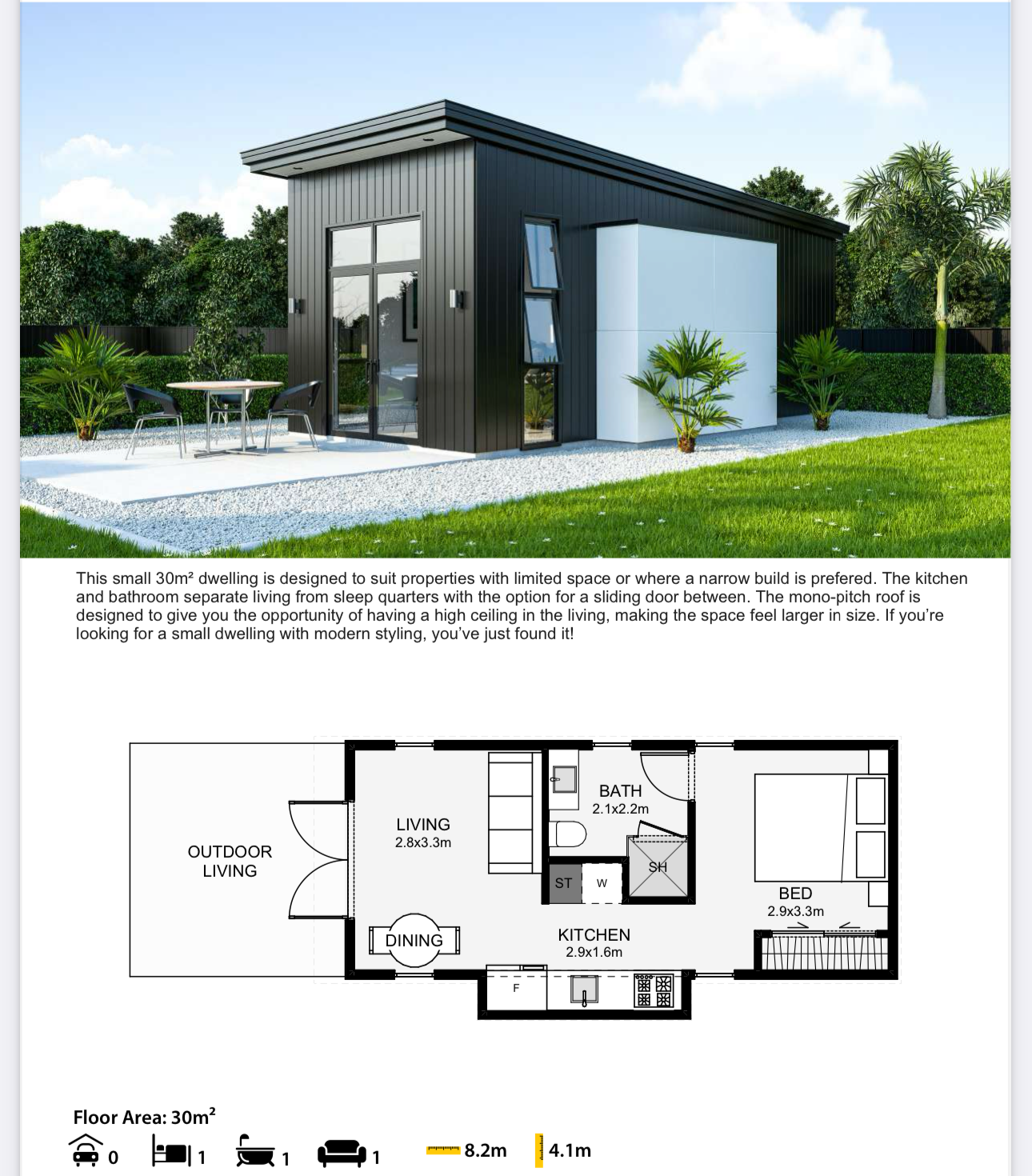 A black and white floor plan of a small house