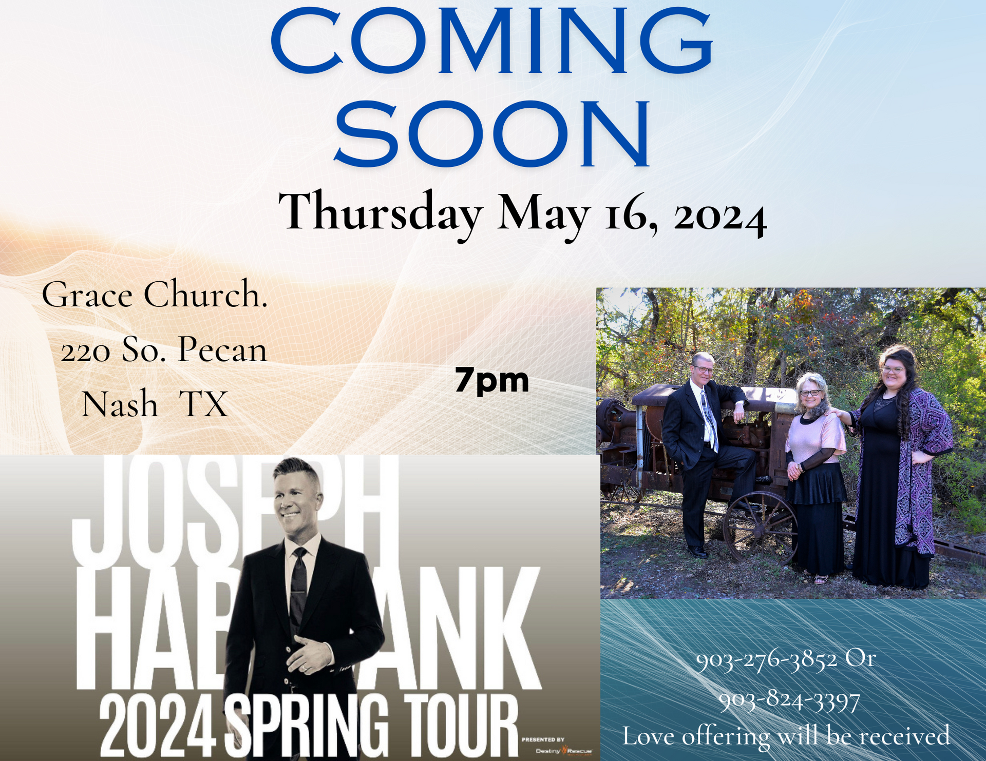 coming soon award winning Joseph Habadank