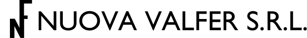Logo con la scritta &ldquo;NUOVA VALFER SRL&rdquo; in nero su sfondo bianco.