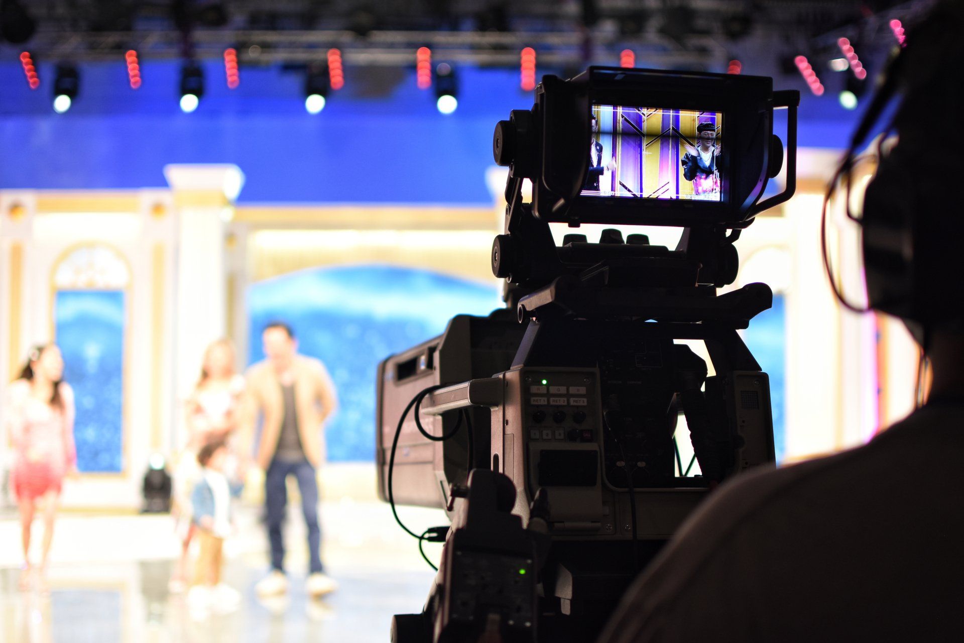 a stage ready for broadcast production services