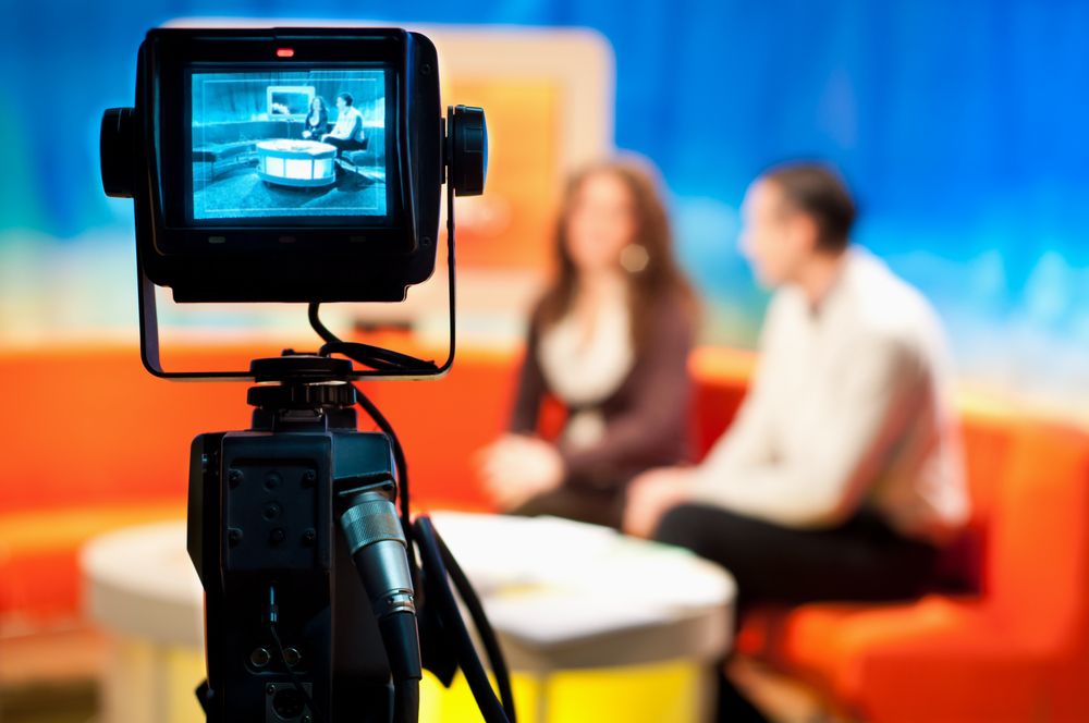 a stage ready for broadcast production services