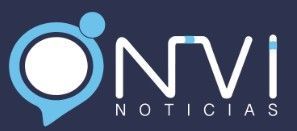 Un logo azul y blanco para ONVI Noticias.