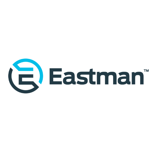 Eastman logo with teal and dark gray circular icon and wordmark on white background