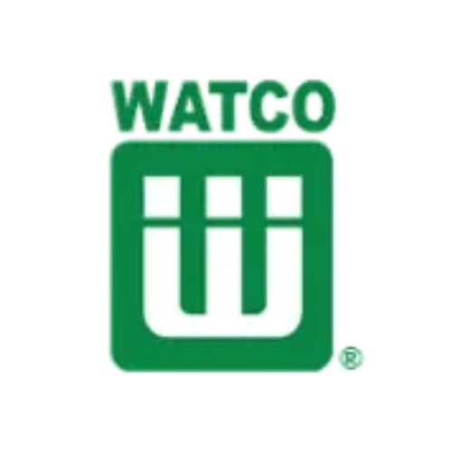 WATCO logo: green wordmark above a green square emblem with a stylized white “W”