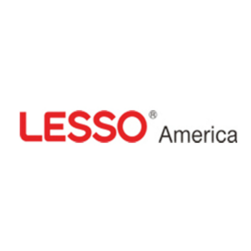 LESSO America logo in red and gray on a white background