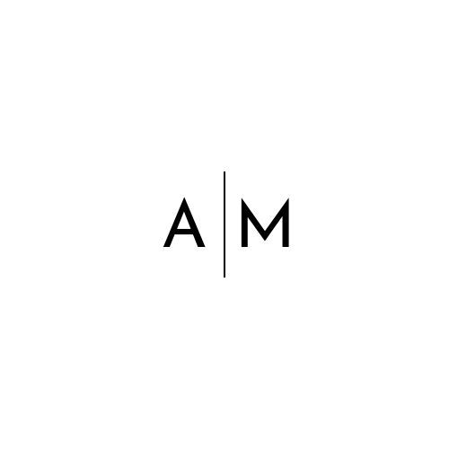 The letters A and M separated by a vertical line, centered on a plain background.