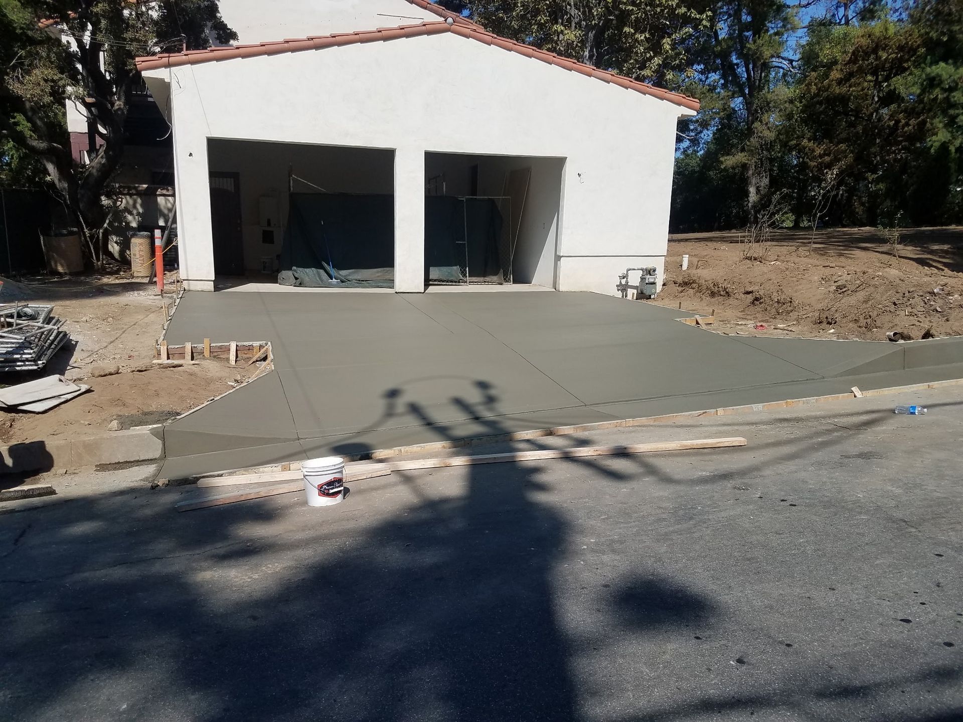 pouring concrete by Nelson Construction