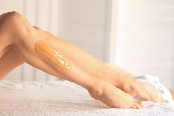 leg waxing