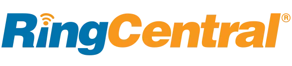 RingCentral logo in blue and orange text