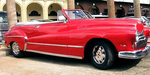 Red shiny car