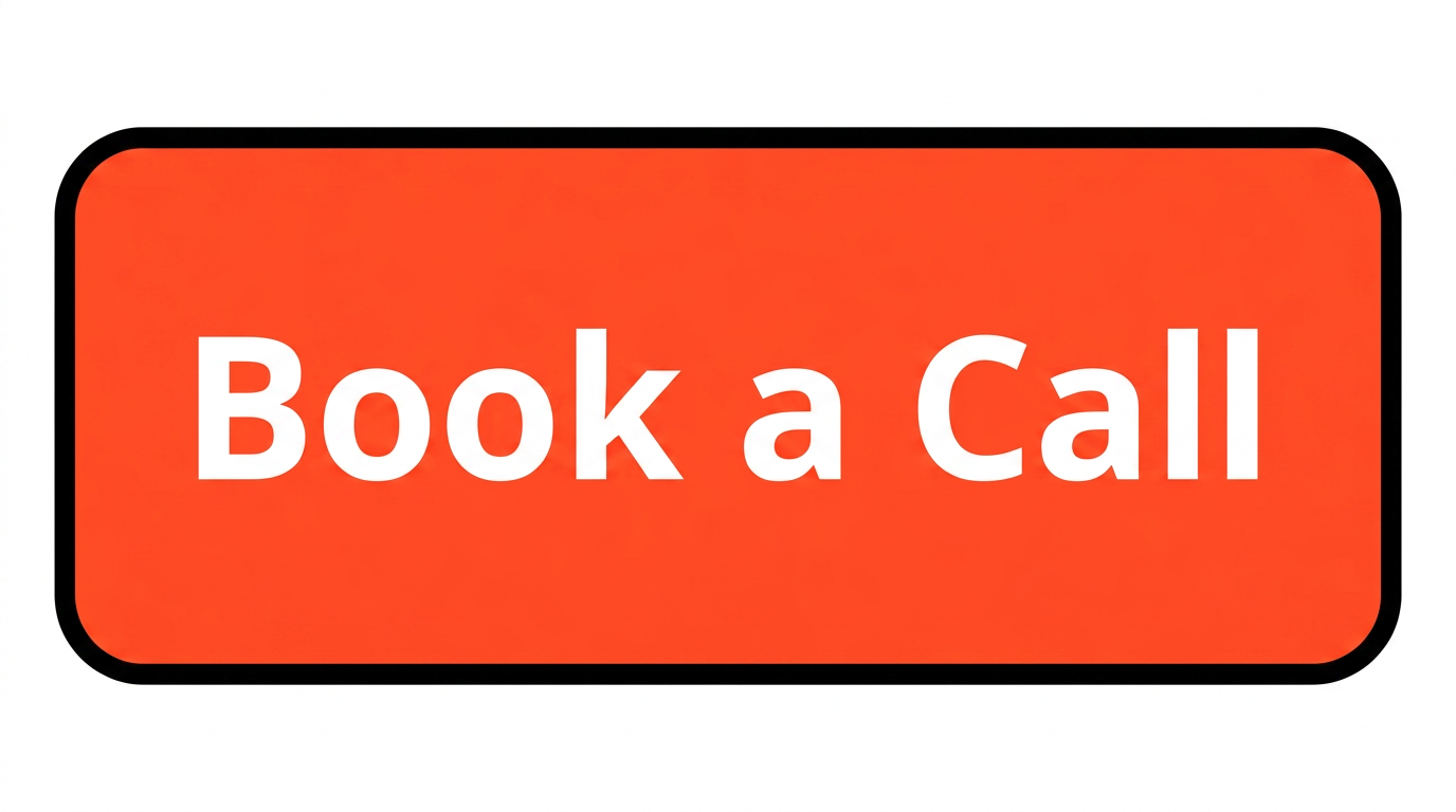 Orange “Book a Call” button with white text and black outline