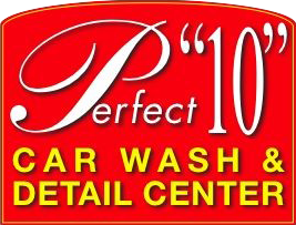 Perfect 10 Car Wash Logo. Home page.