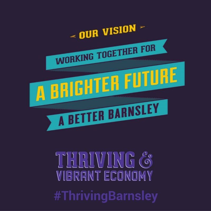 A poster that says our vision working together for a brighter future
