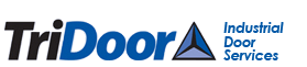 Tridoor industrial door services logo on a white background