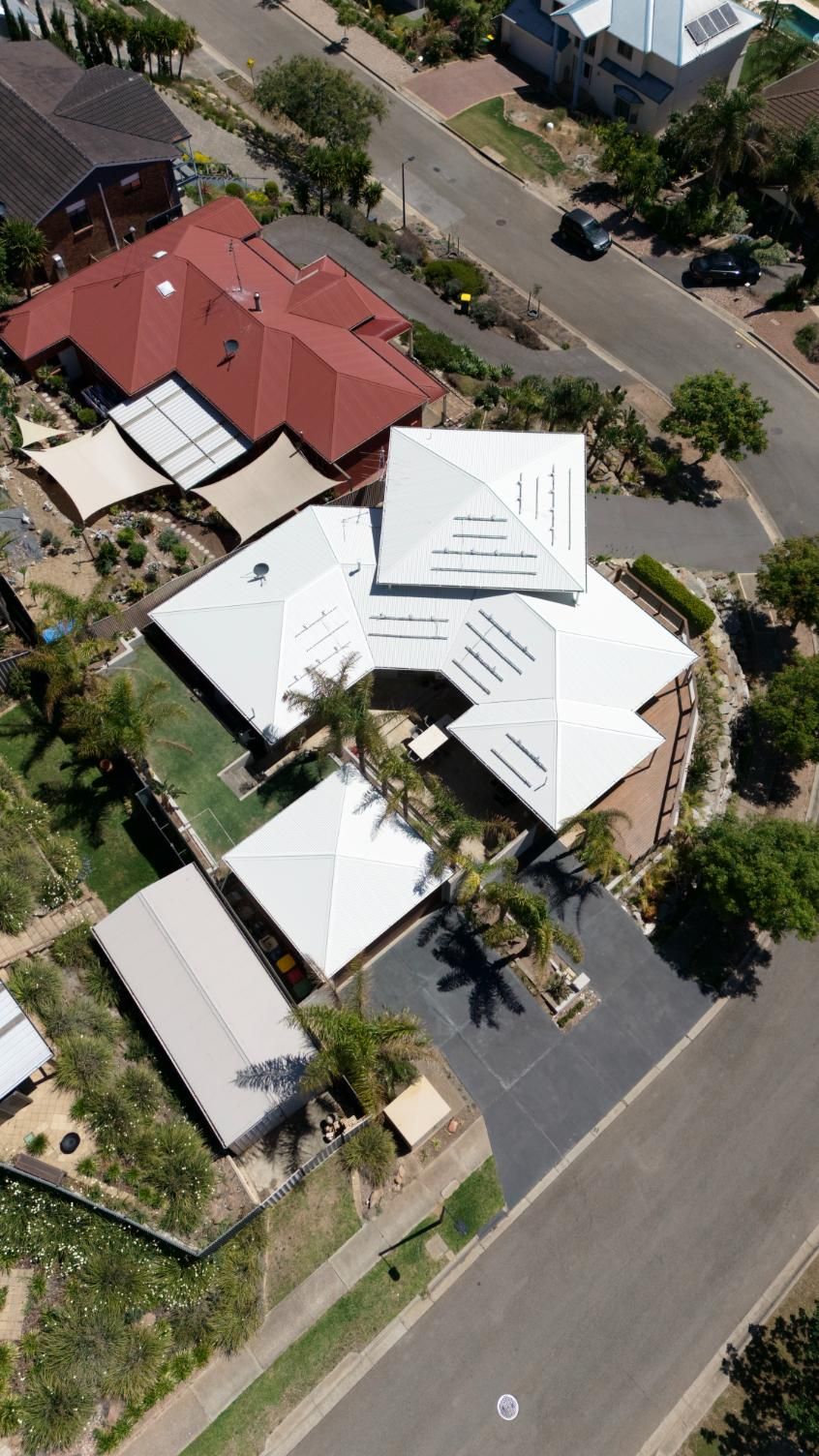 A finished Colorbond roof painted in Adelaide