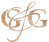 Monogramma color oro con le lettere intrecciate