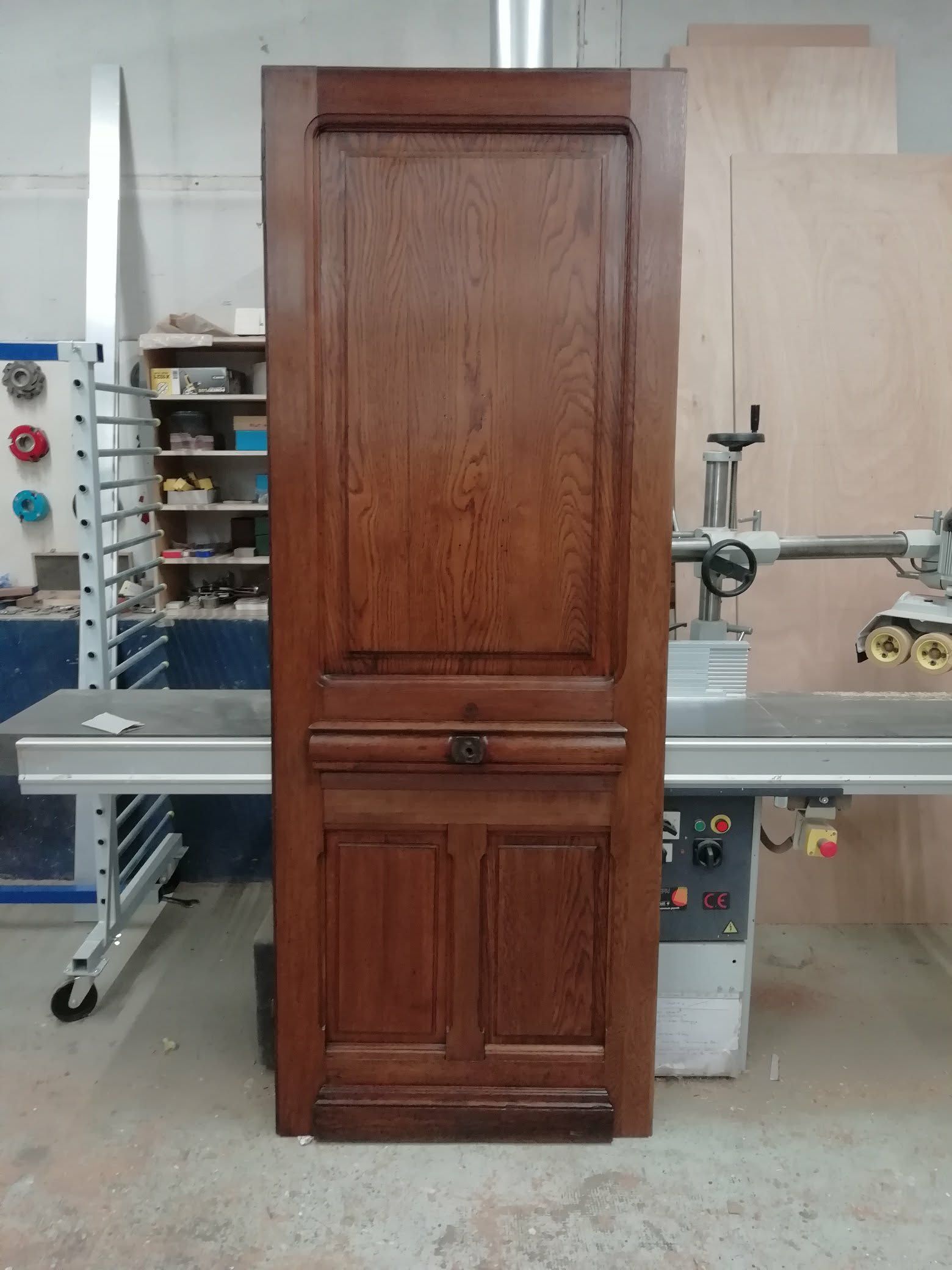 Reprise panneau porte bois Dagneux