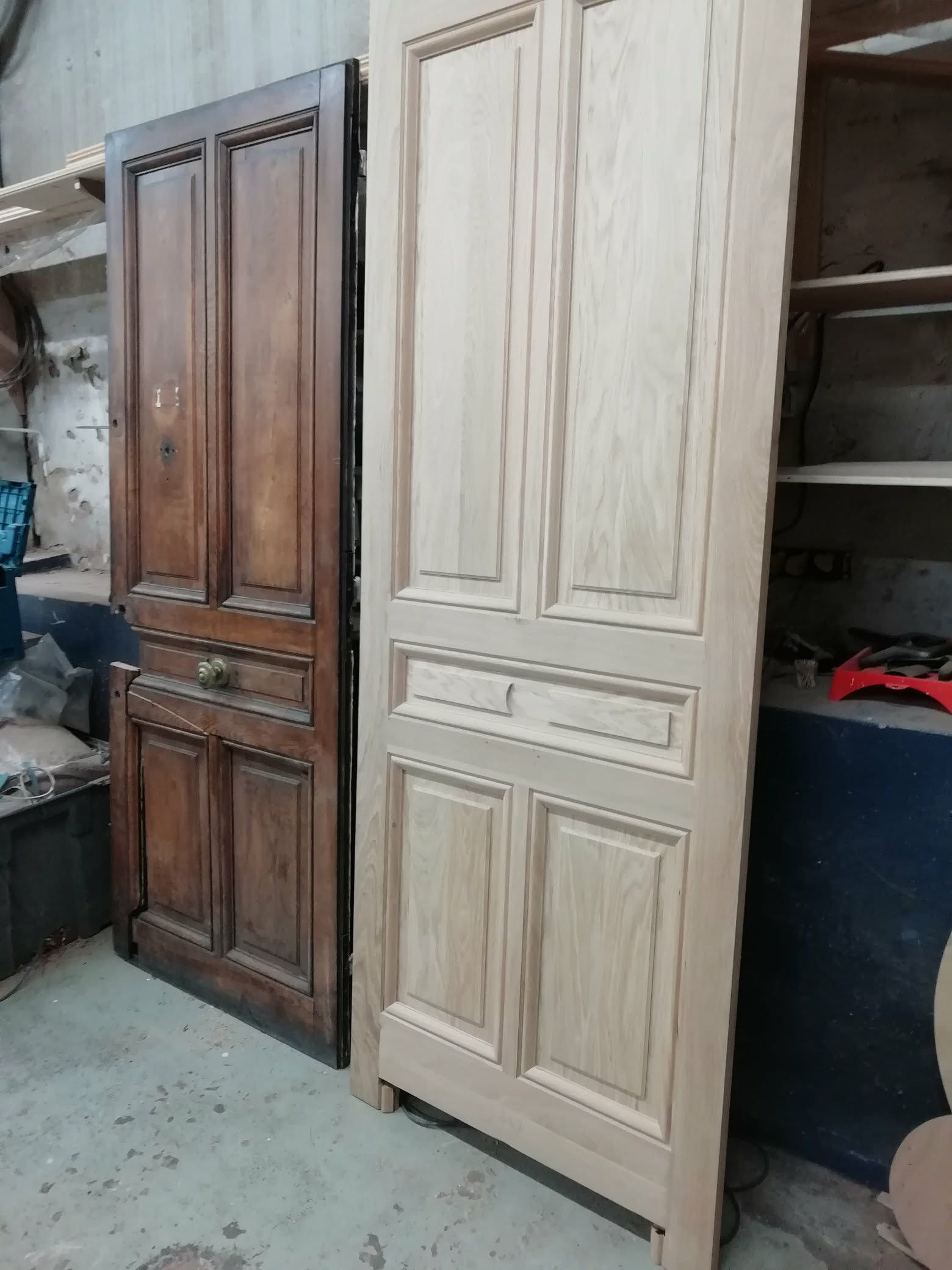 Double réparation portes bois Dagneux