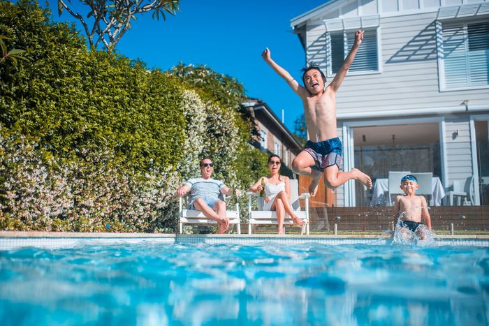 Happy Kid On Pool — Townsville, QLD — Pinnacle Pools NQ Happy Kid On Pool — Townsville, QLD — Pinnacle Pools NQ