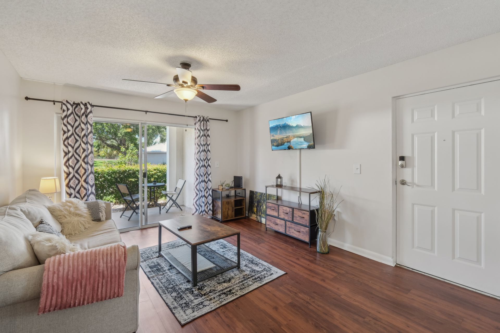 Plank Flooring in Living Room & Dining Room Area