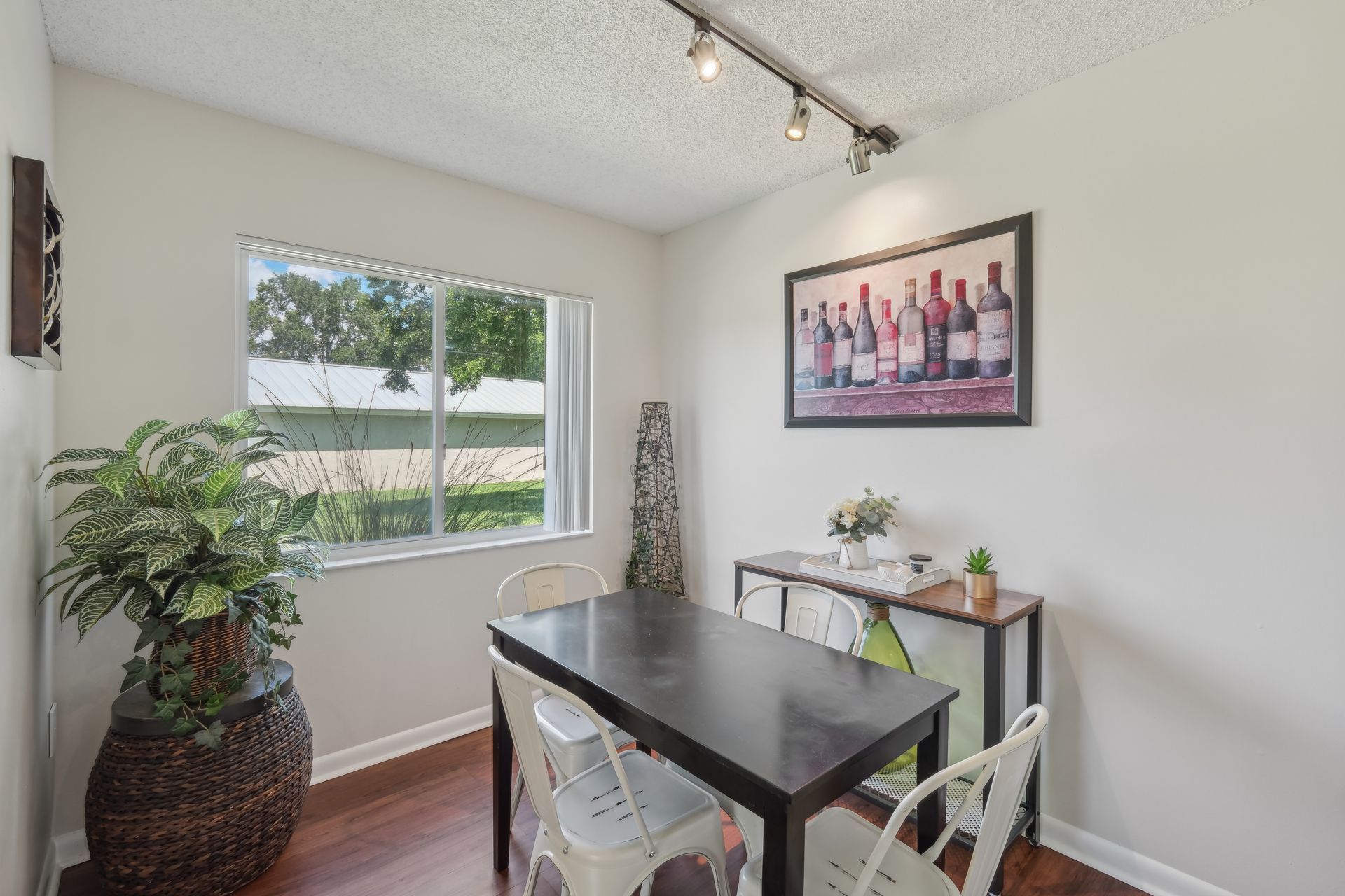 Plank Flooring in Living Room & Dining Room Area