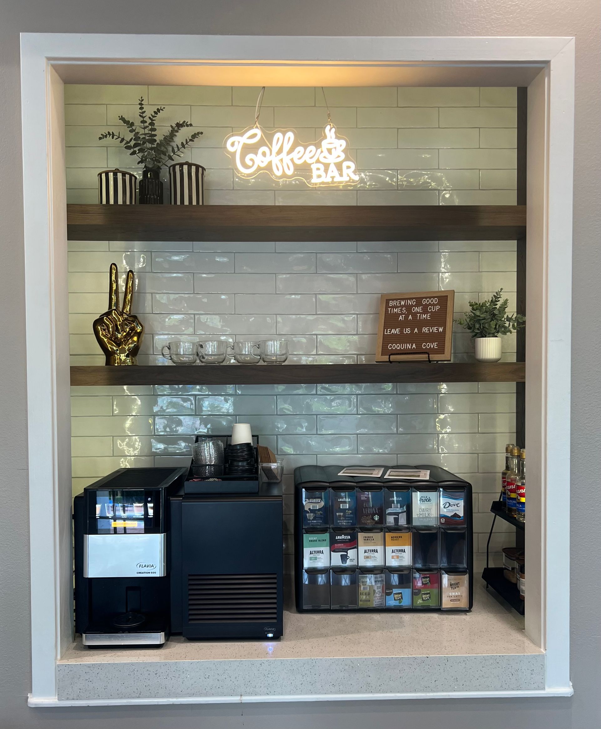 Freshly renovated Clubhouse, featuring: A State-Of-The-Art Coffee Bar & Machine
