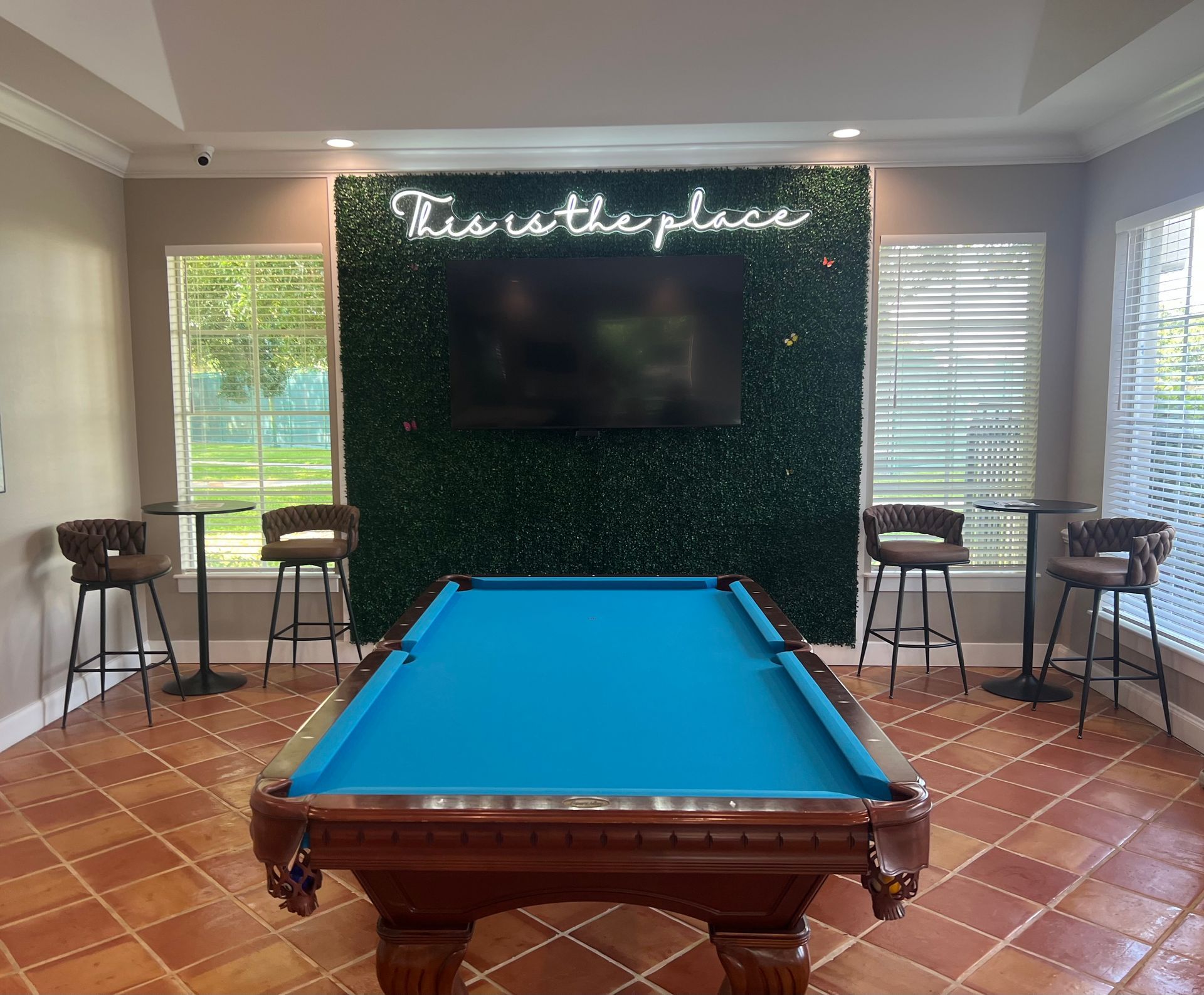 Freshly renovated Clubhouse, featuring: A Pool Table & Dart Board