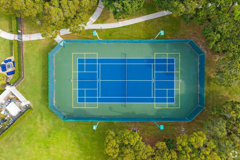 Enjoy both tennis and pickleball at our community's fantastic courts!
