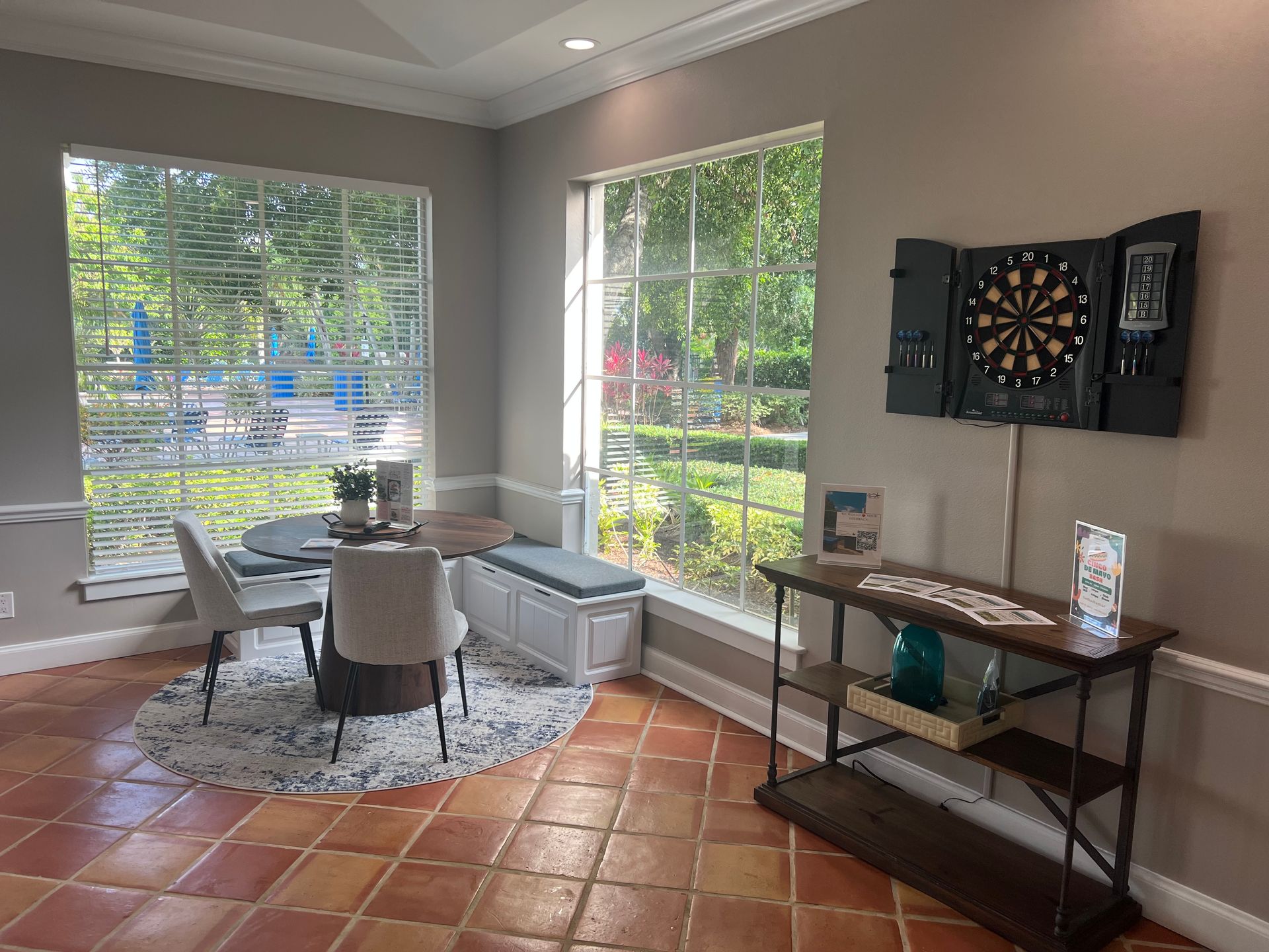 Freshly renovated Clubhouse, featuring: A Pool Table & Dart Board