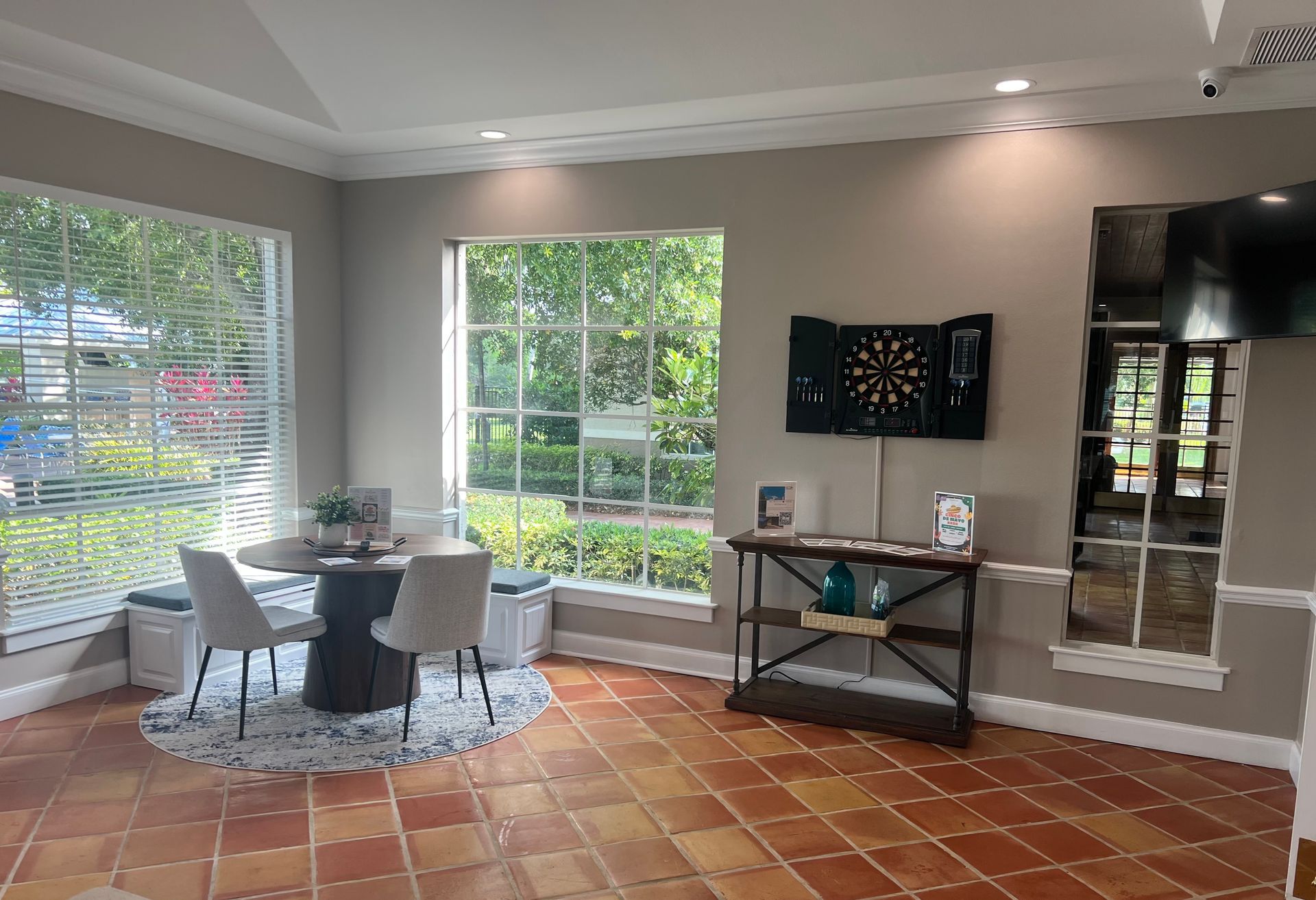 Freshly renovated Clubhouse, featuring: A Pool Table & Dart Board