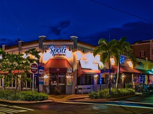 Restaurants and nightlife in historic Downtown Stuart, Florida