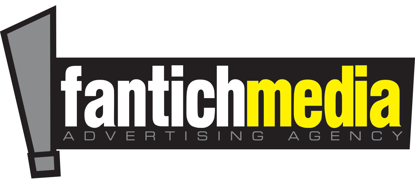 A logo for a advertising agency called fantichmedia