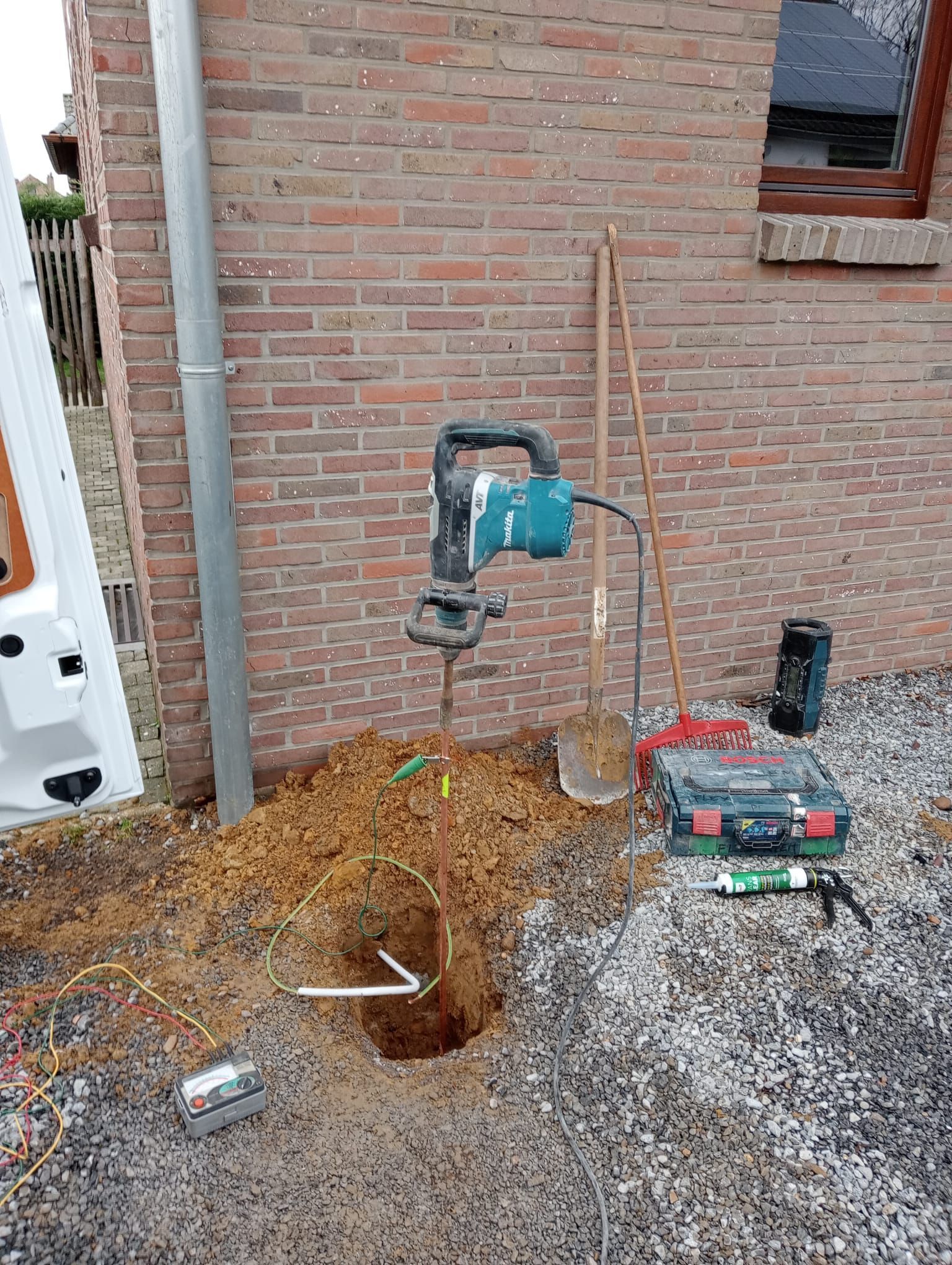 foto van aardingswerken