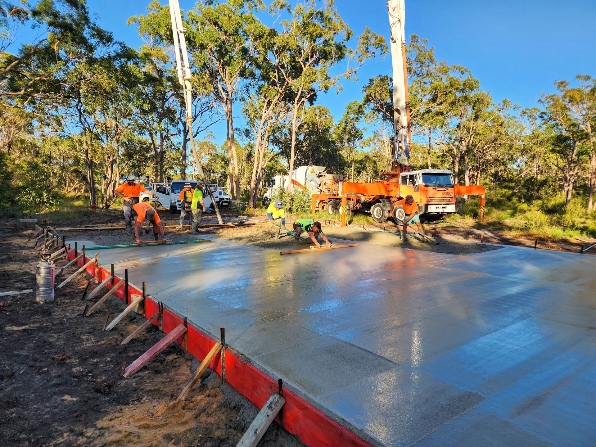 250m2 Shed slab pour for our friends at Spartan Sheds