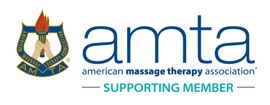A logo for the american massage therapy association