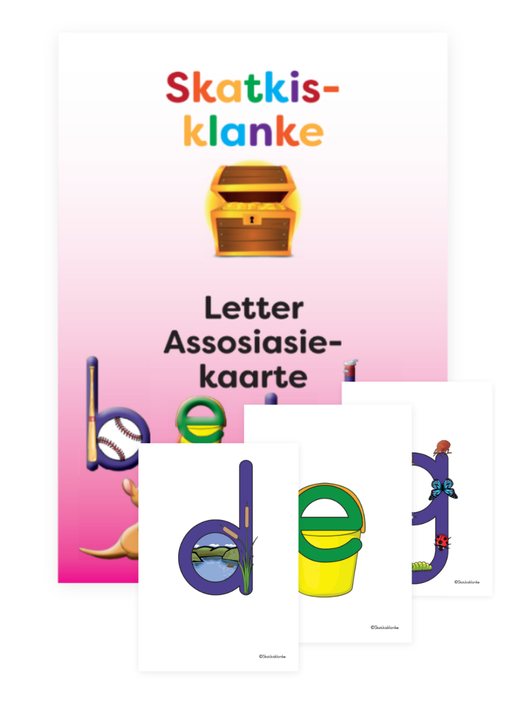 Poster and letter association cards for learning