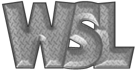 A black and white image of the word wbl
