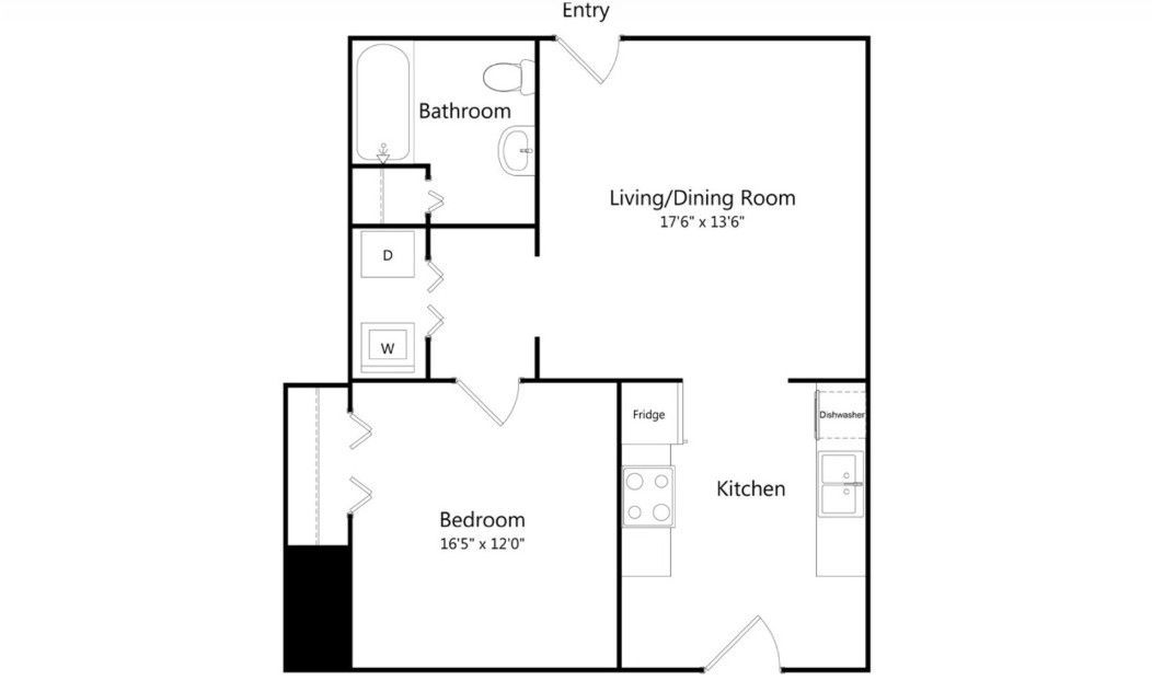 1 BD X 1BA