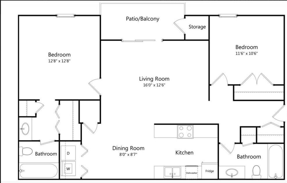 2 BD X 2 BA