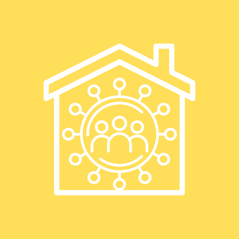 White two-headed arrow on a light green background for residential family assessment centre services