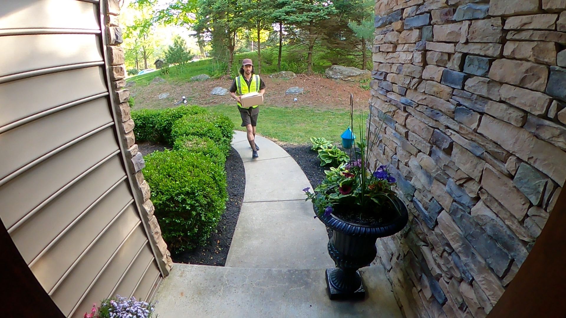 Delivery Guy Carrying a Box