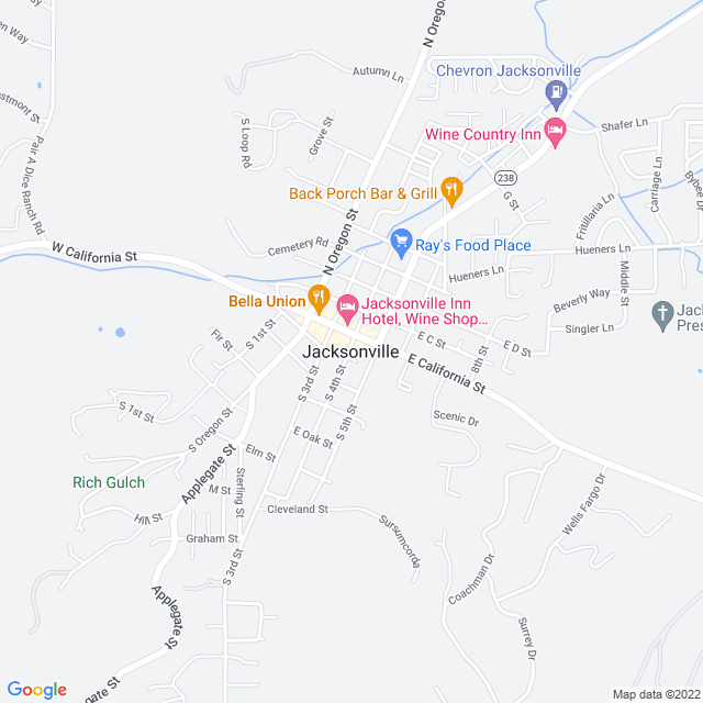 Map of business location