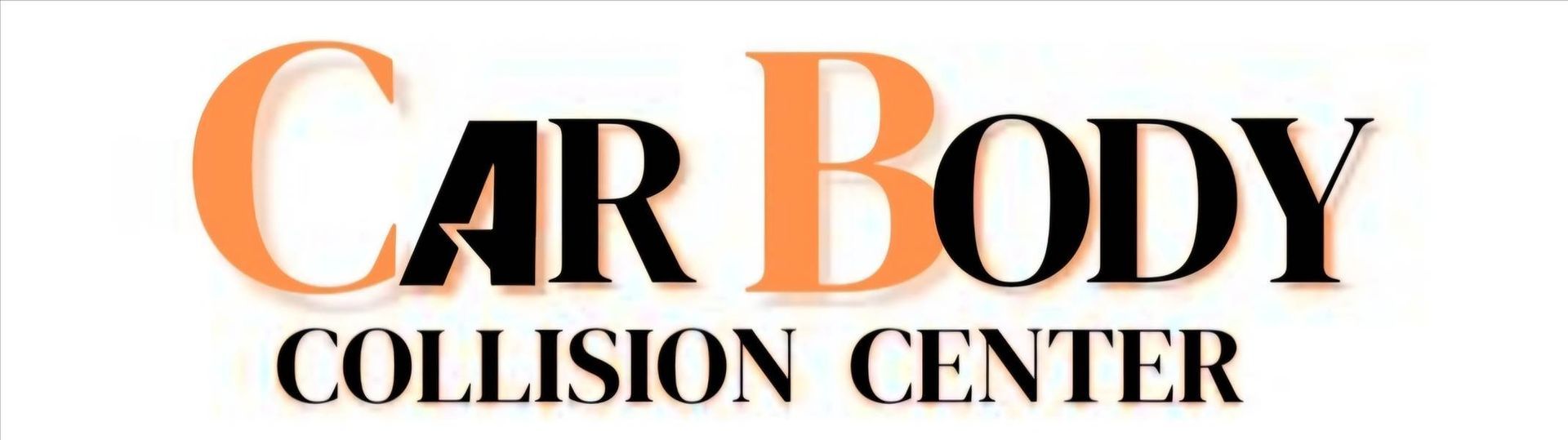 Logo for "Car Body Collision Center" in orange and black text.