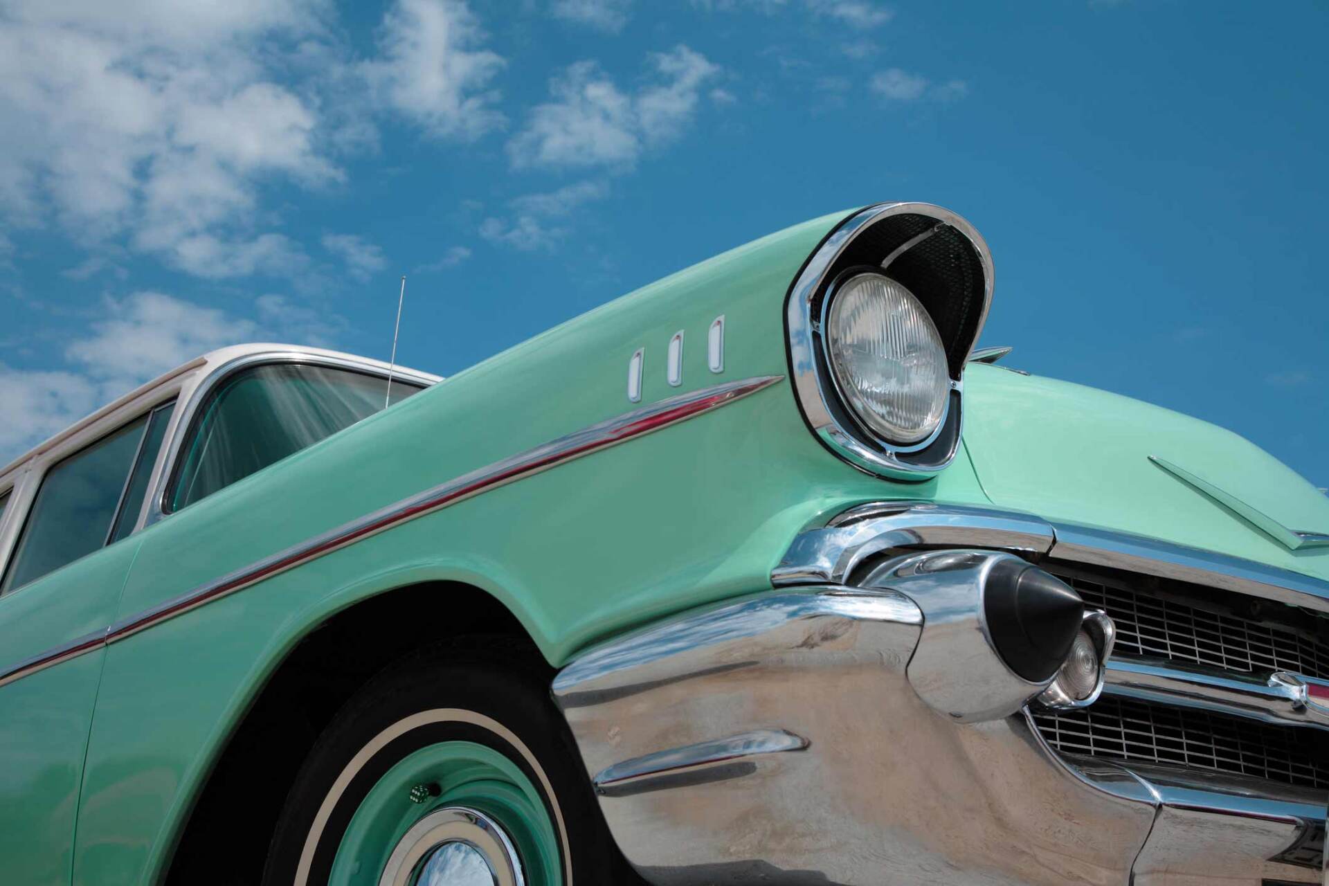 Aqua vintage car — Tooele, UT — Gilley's Signature Restoration