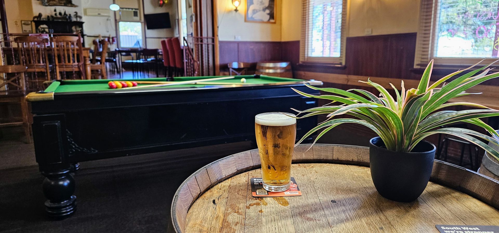 beer with food