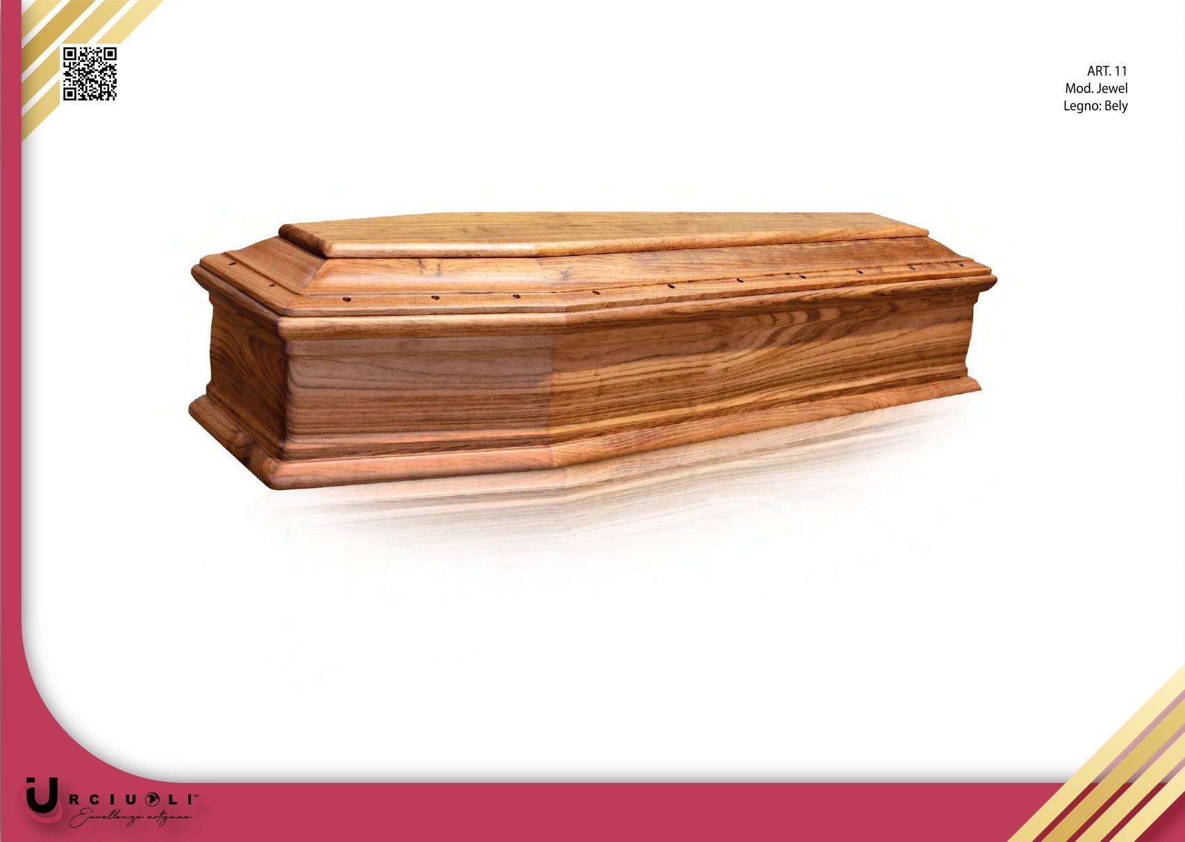 Bara di legno su sfondo bianco con bordo color bordeaux.
