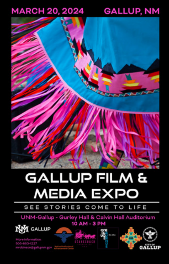 A poster for the gallup film and media expo